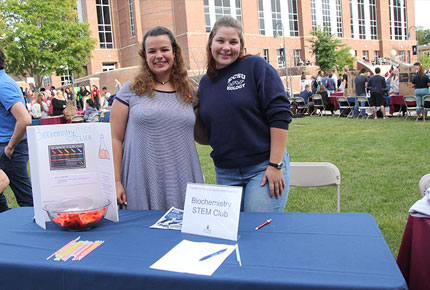 Members of the biochemistry club