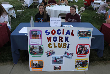 Members of the Social Work club