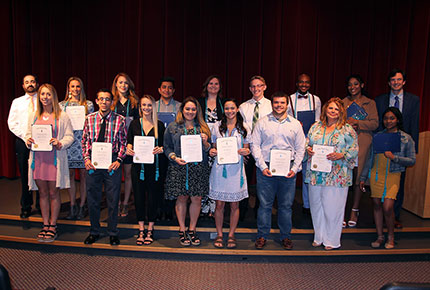 Group shot of the members of Alpha Kappa Delta sociology honor society