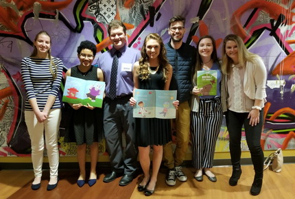 Student aides posing for a photograph