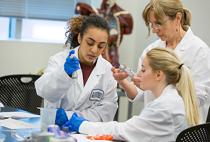 Students in a lab