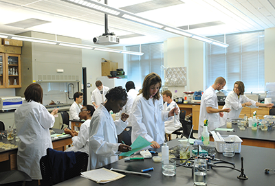 Students in lab