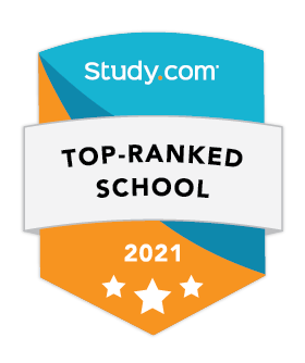 Study.com Top Ranked School, 2021