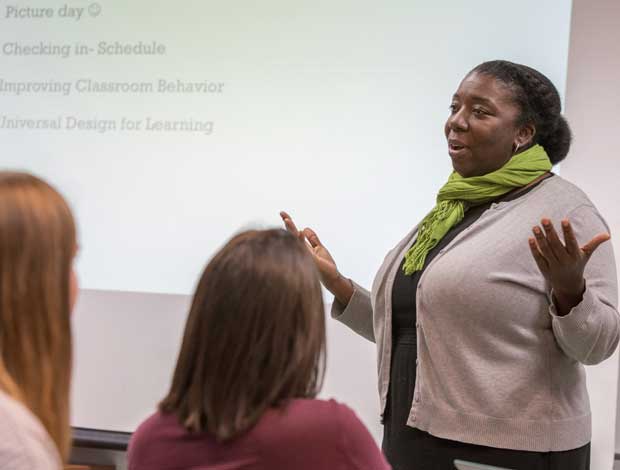 faculty member instructing