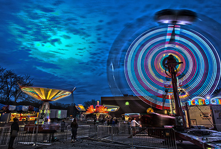 Ferris wheel during an event hosted at Eastern