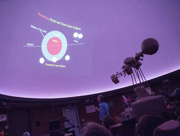  Interior image of planetarium lecture