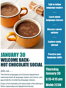 Welcome Back Hot Chocolate Social