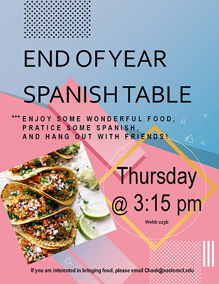 Spanish Table flyer